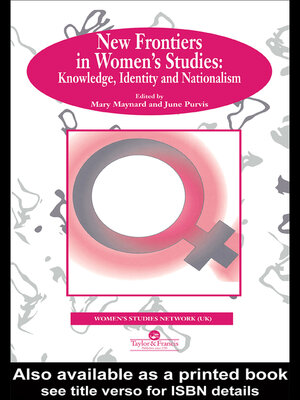 cover image of New Frontiers In Women's Studies